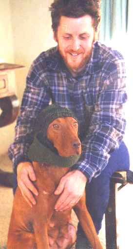 Fame, dressed for duckshooting (or robbing banks)