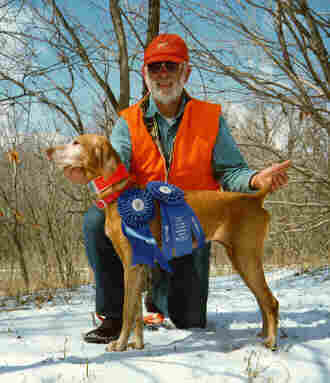 Roy and one of his dogs, Penny